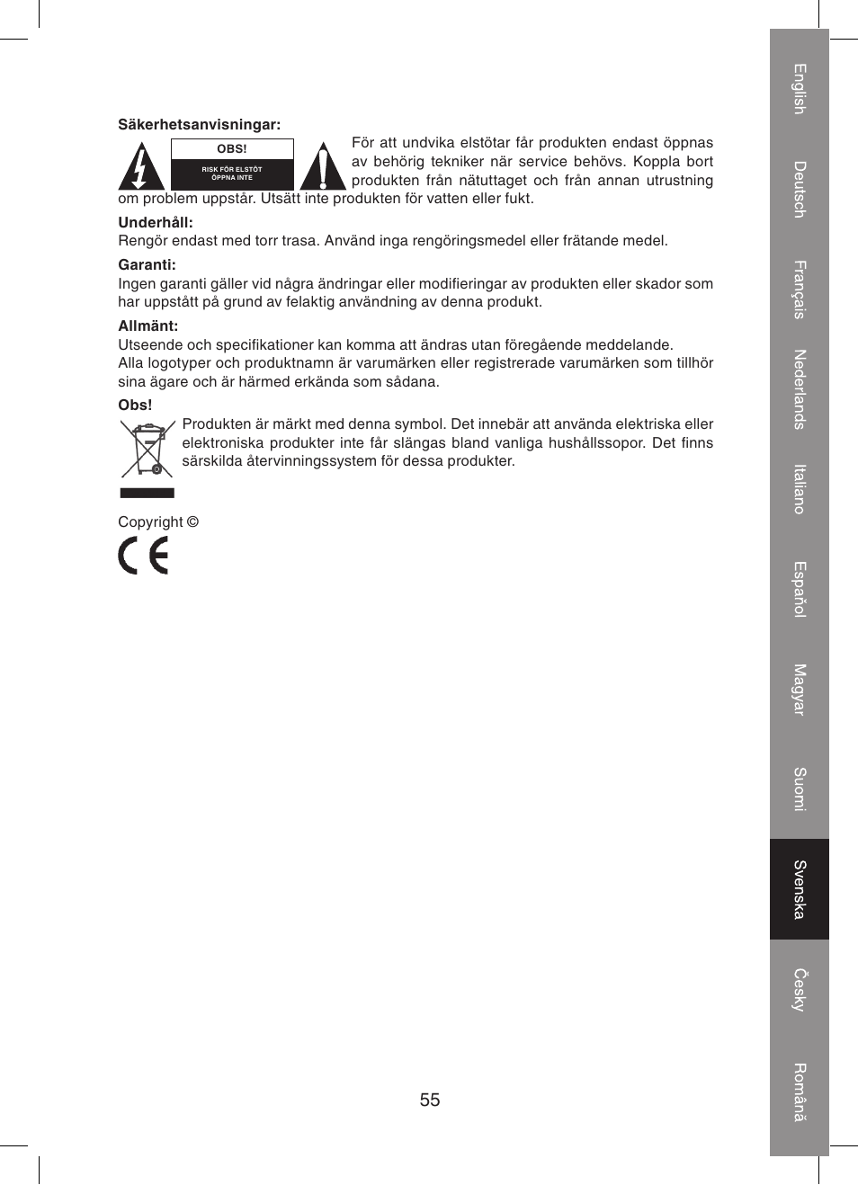 Konig Electronic KVM-extender by utp User Manual | Page 55 / 68