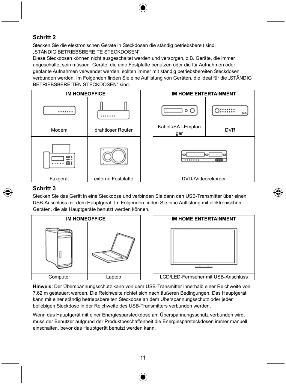 Konig Electronic Distribution board with USB remote control User Manual | Page 11 / 102