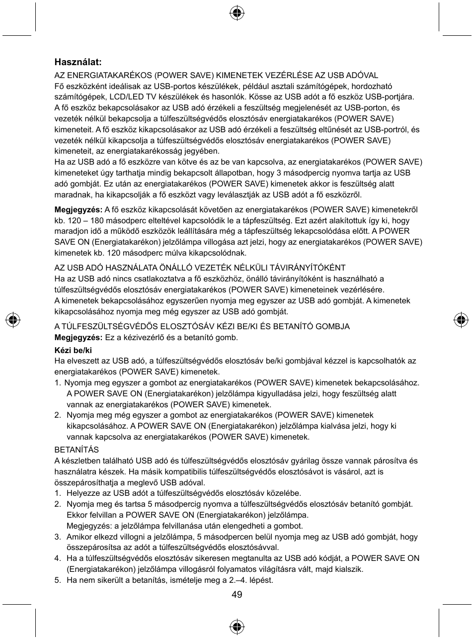 Konig Electronic Distribution board with USB remote control User Manual | Page 49 / 102