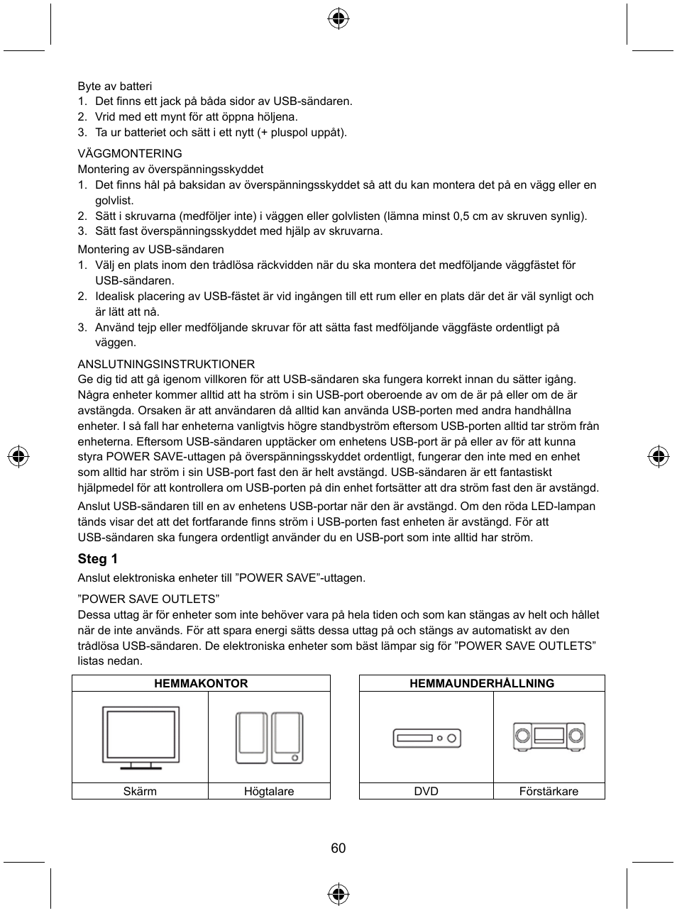 Konig Electronic Distribution board with USB remote control User Manual | Page 60 / 102