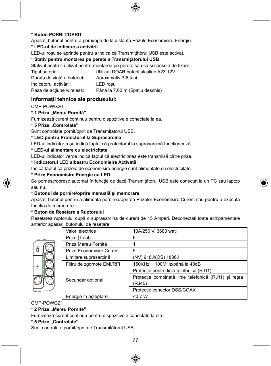 Konig Electronic Distribution board with USB remote control User Manual | Page 77 / 102