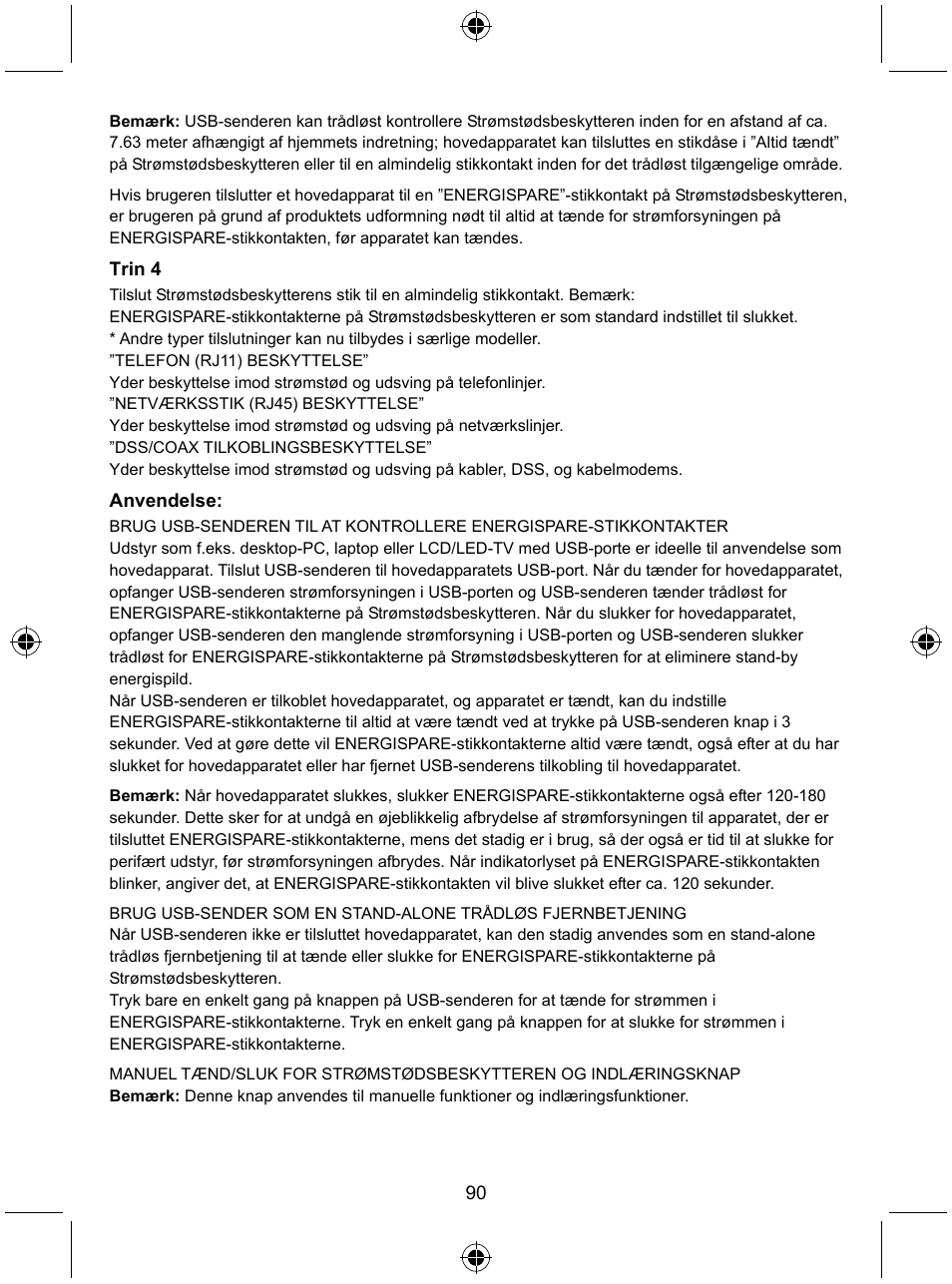 Konig Electronic Distribution board with USB remote control User Manual | Page 90 / 102