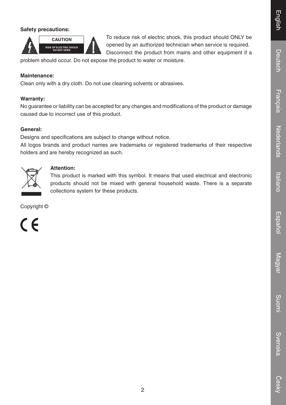 Konig Electronic Extendable notebook cooler User Manual | Page 3 / 40