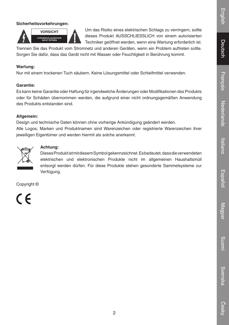 Konig Electronic Extendable notebook cooler User Manual | Page 7 / 40