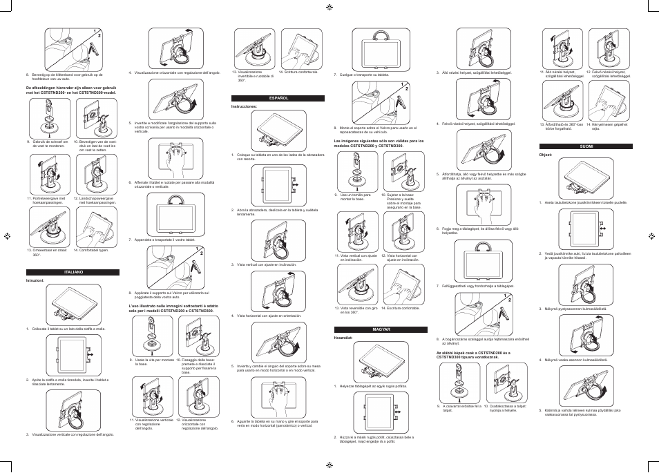 Konig Electronic Universal tablet stand combo User Manual | Page 2 / 4