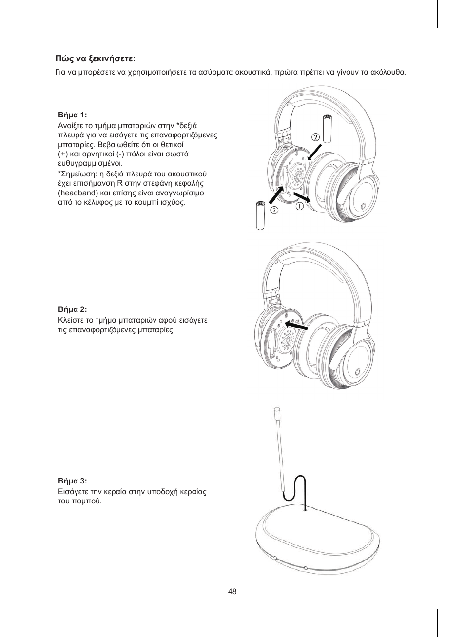 Konig Electronic Wireless headphones 863 Mhz User Manual | Page 48 / 60