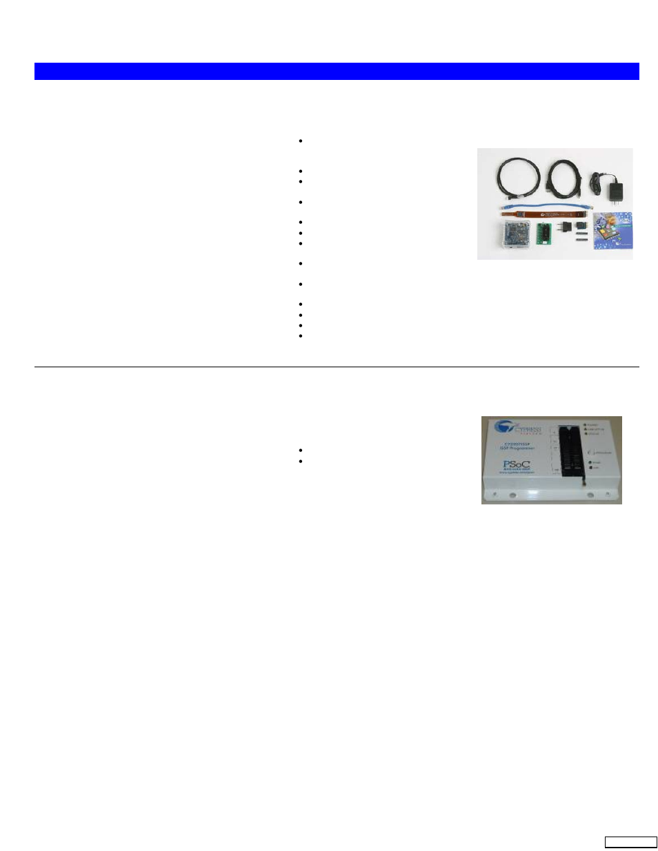 P/n description kit contents photo | Cypress CY8C24x23A User Manual | Page 19 / 28