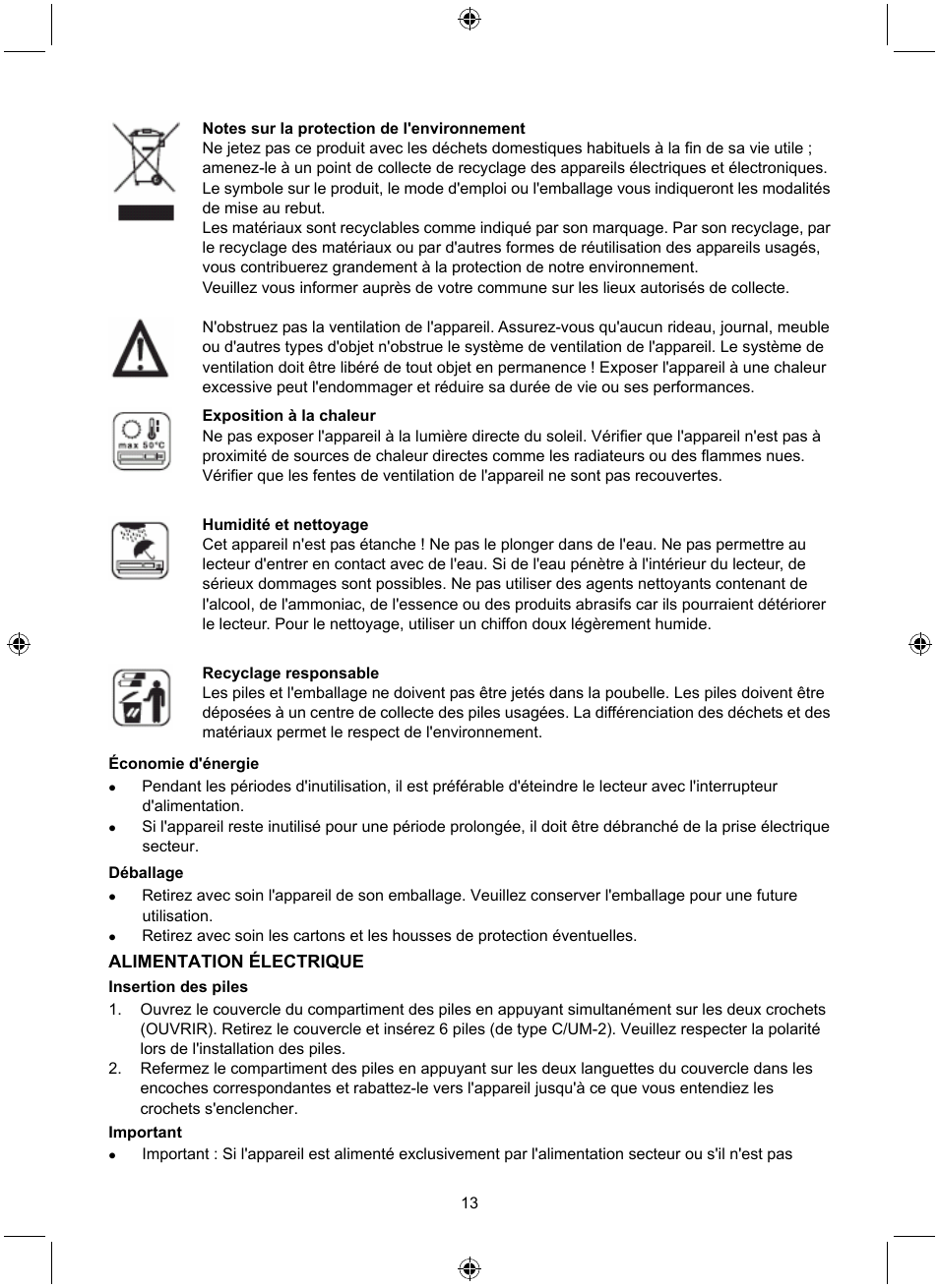 Konig Electronic Retro radio with Bluetooth wireless technology User Manual | Page 13 / 94