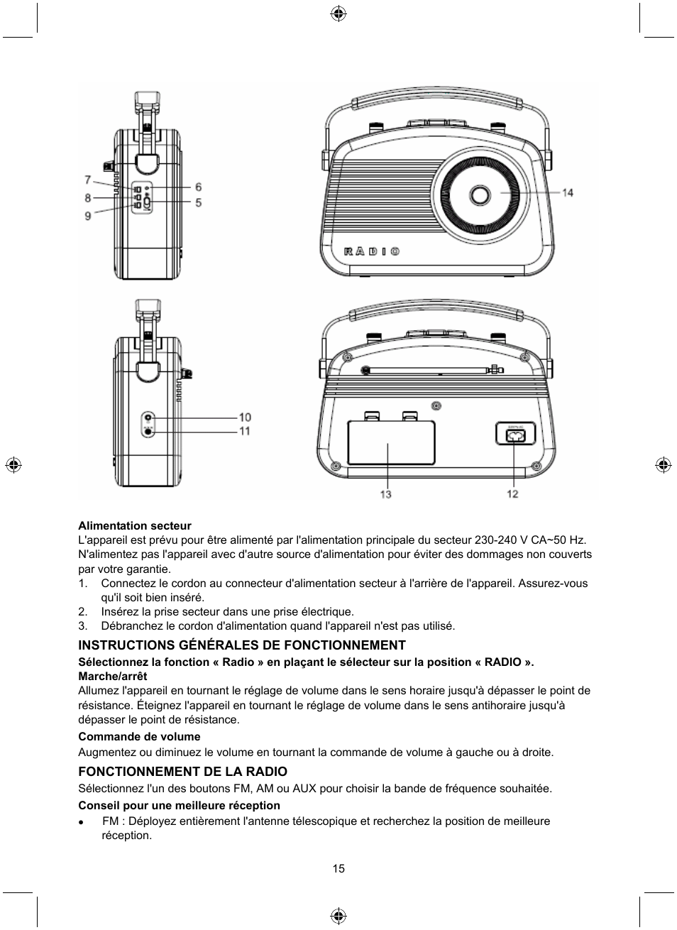 Konig Electronic Retro radio with Bluetooth wireless technology User Manual | Page 15 / 94