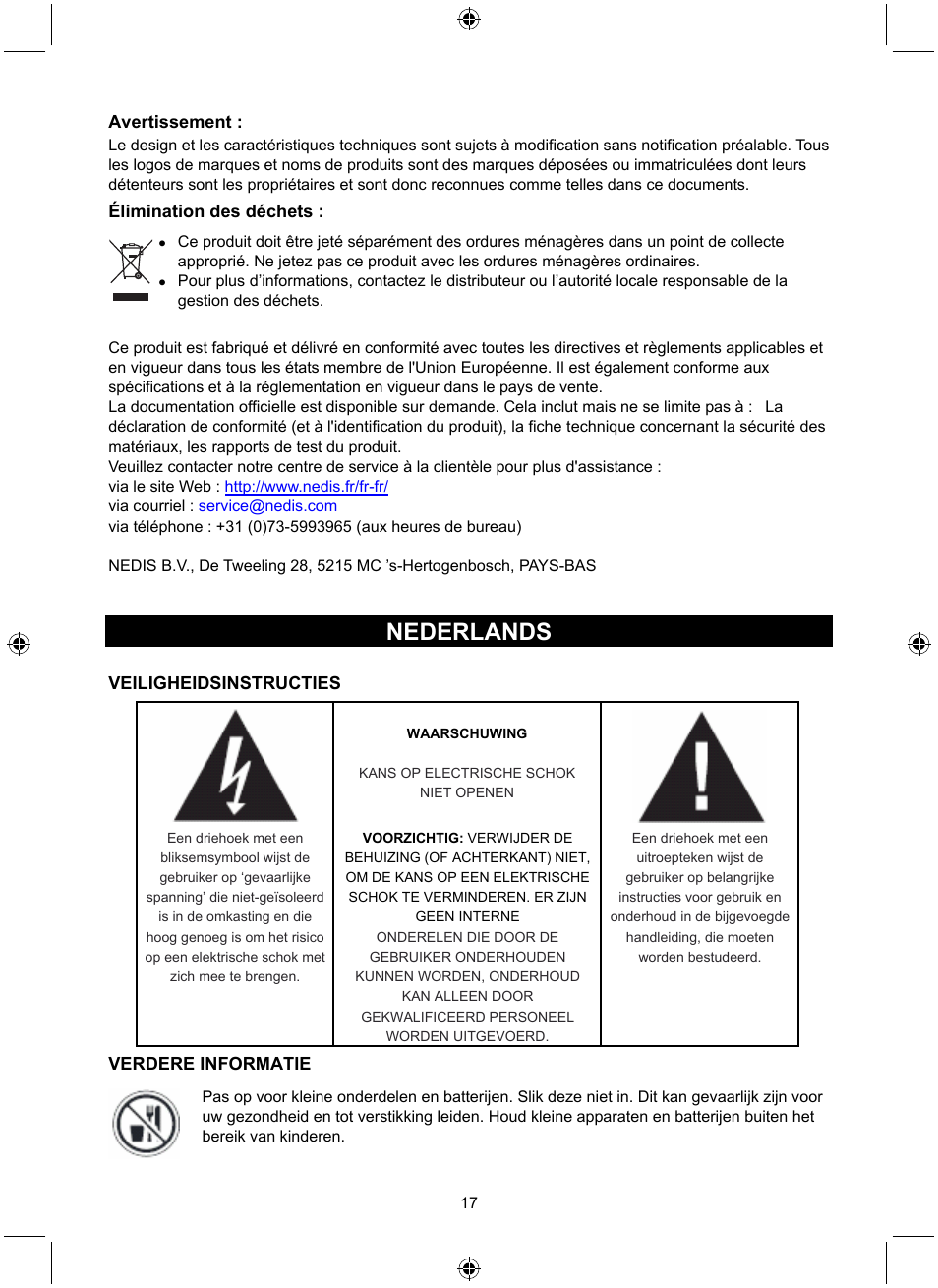 Nederlands | Konig Electronic Retro radio with Bluetooth wireless technology User Manual | Page 17 / 94