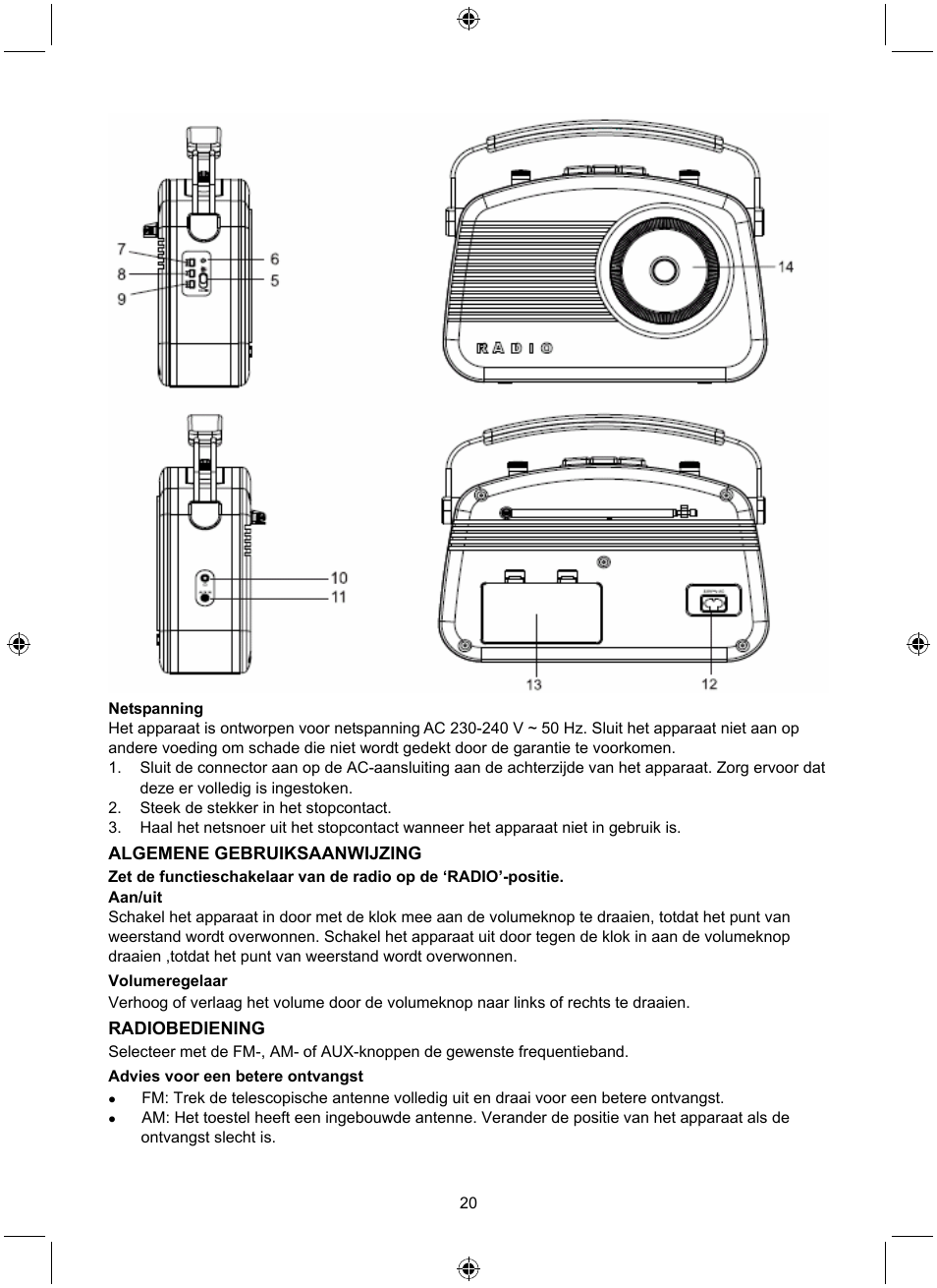 Konig Electronic Retro radio with Bluetooth wireless technology User Manual | Page 20 / 94