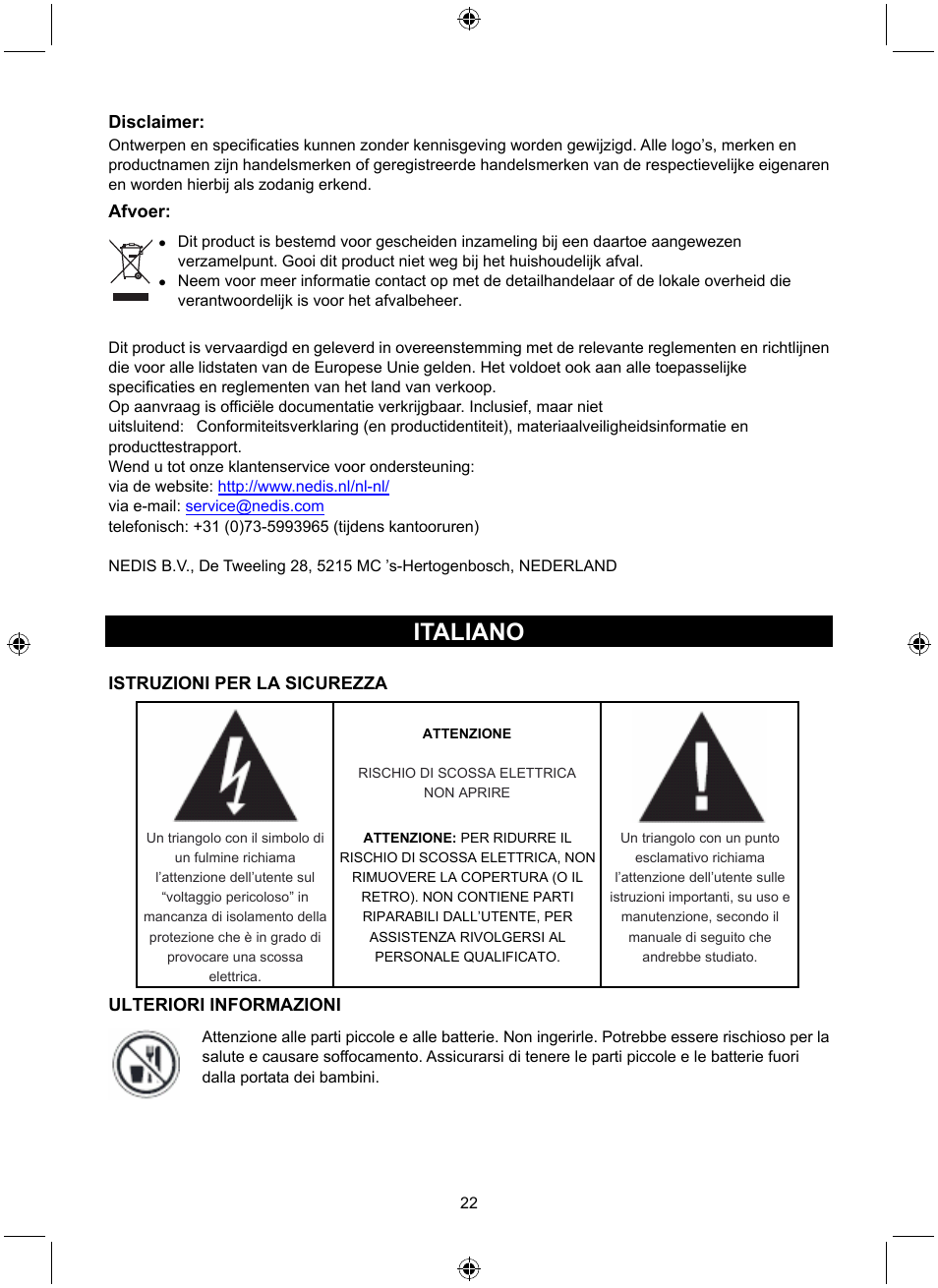 Italiano | Konig Electronic Retro radio with Bluetooth wireless technology User Manual | Page 22 / 94