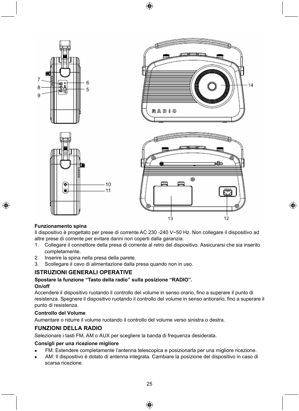 Konig Electronic Retro radio with Bluetooth wireless technology User Manual | Page 25 / 94