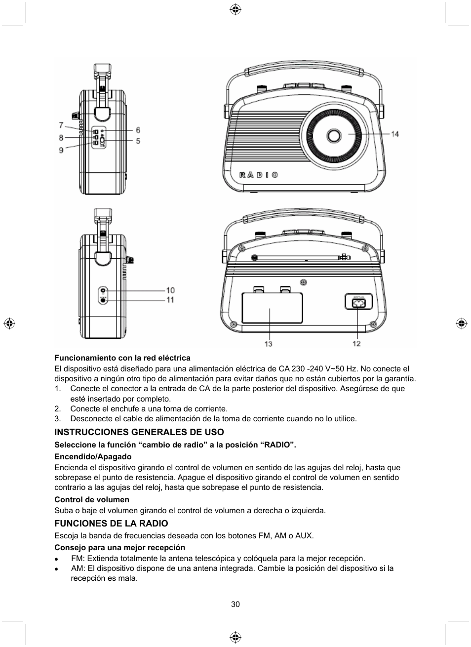 Konig Electronic Retro radio with Bluetooth wireless technology User Manual | Page 30 / 94