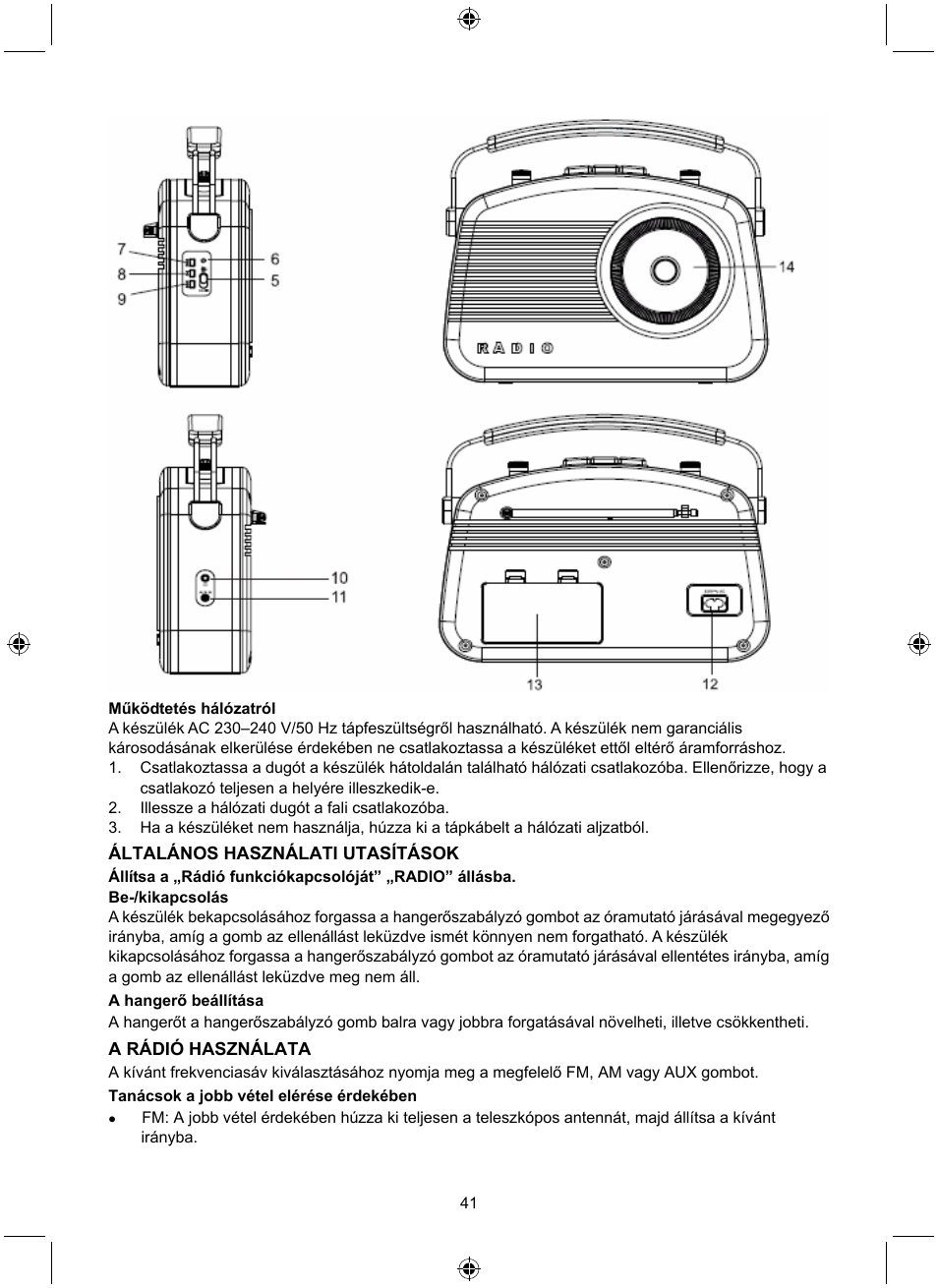 Konig Electronic Retro radio with Bluetooth wireless technology User Manual | Page 41 / 94