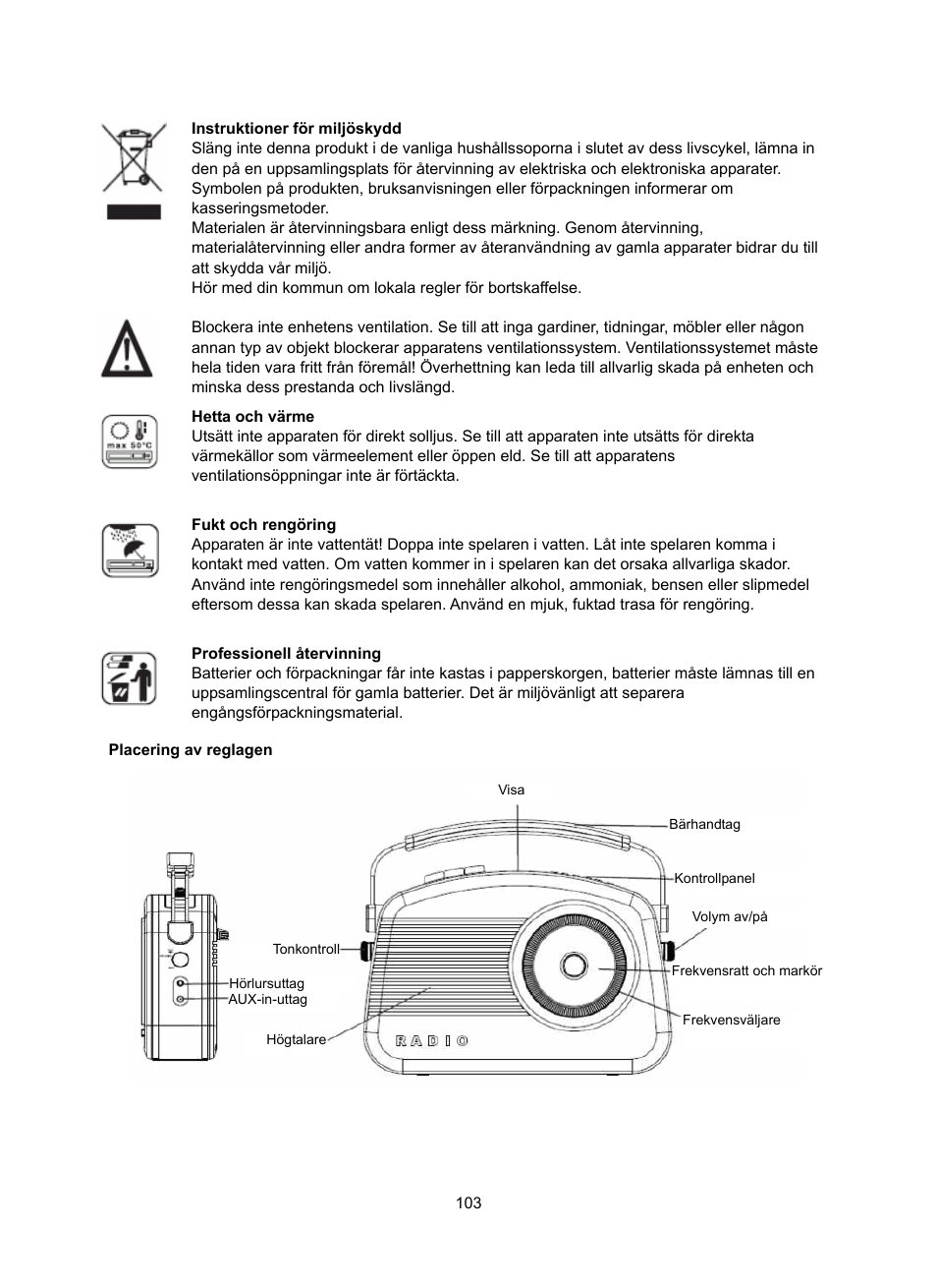 Konig Electronic DAB+ retro radio User Manual | Page 103 / 201