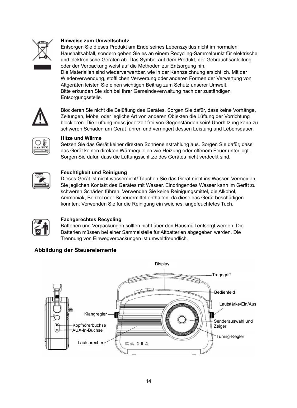 Konig Electronic DAB+ retro radio User Manual | Page 14 / 201