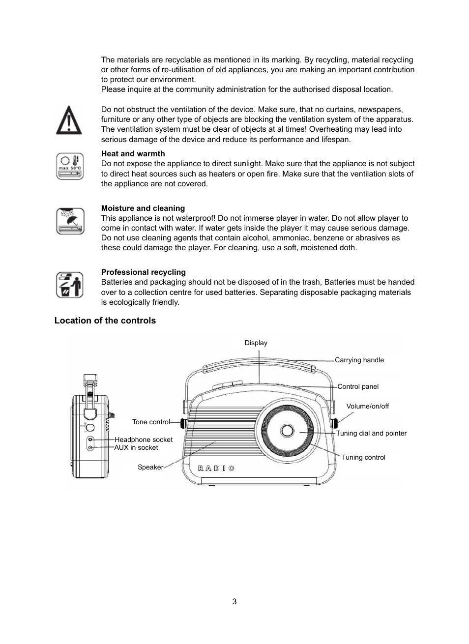 Konig Electronic DAB+ retro radio User Manual | Page 3 / 201