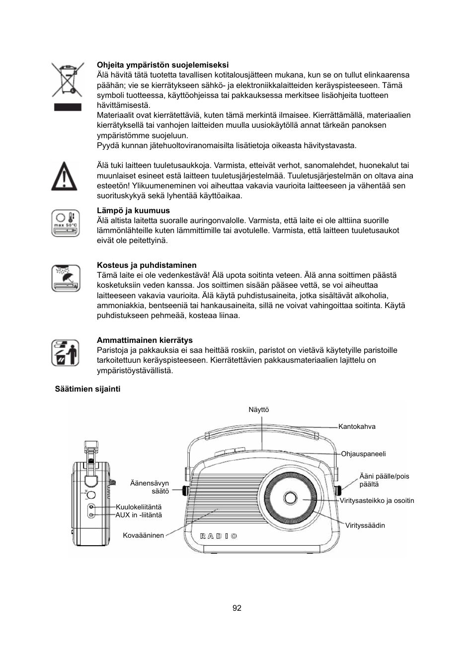 Konig Electronic DAB+ retro radio User Manual | Page 92 / 201