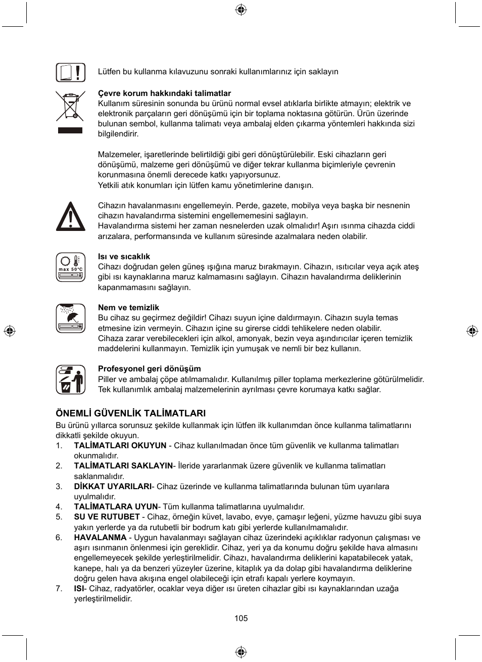 Konig Electronic Retro design AM/FM radio ivory User Manual | Page 105 / 116