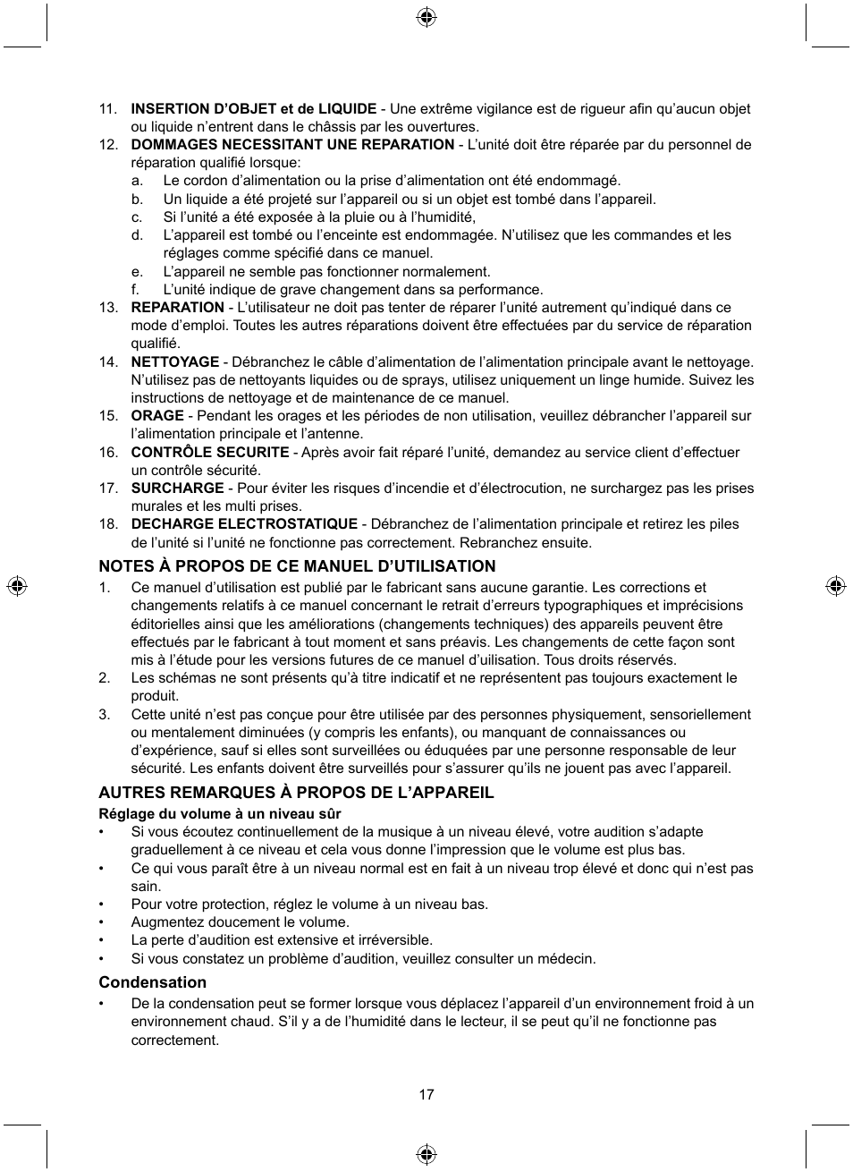 Konig Electronic Retro design AM/FM radio ivory User Manual | Page 17 / 116