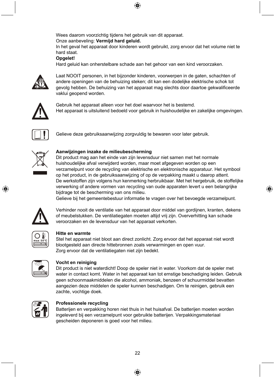 Konig Electronic Retro design AM/FM radio ivory User Manual | Page 22 / 116