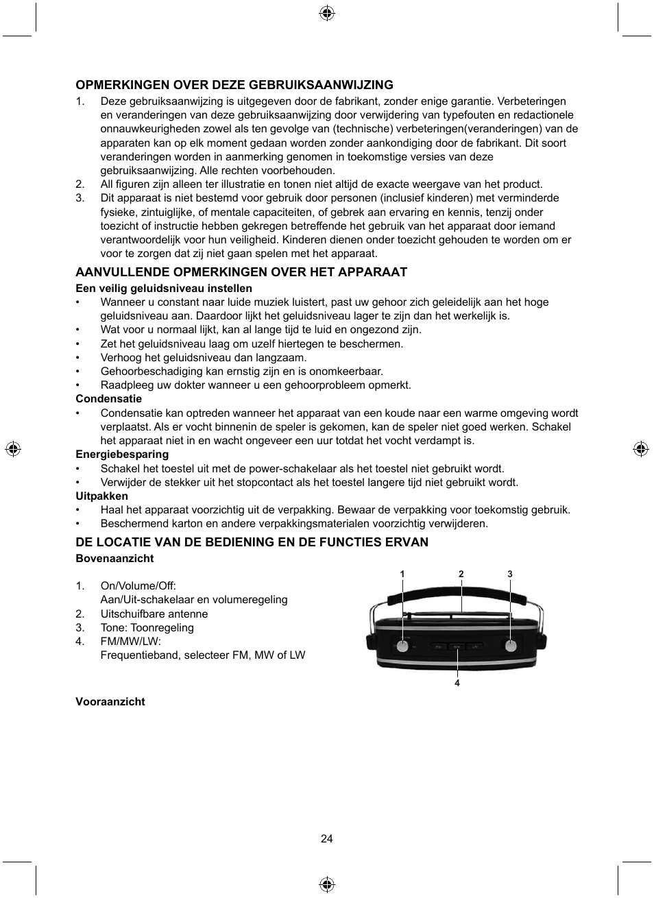 Konig Electronic Retro design AM/FM radio ivory User Manual | Page 24 / 116