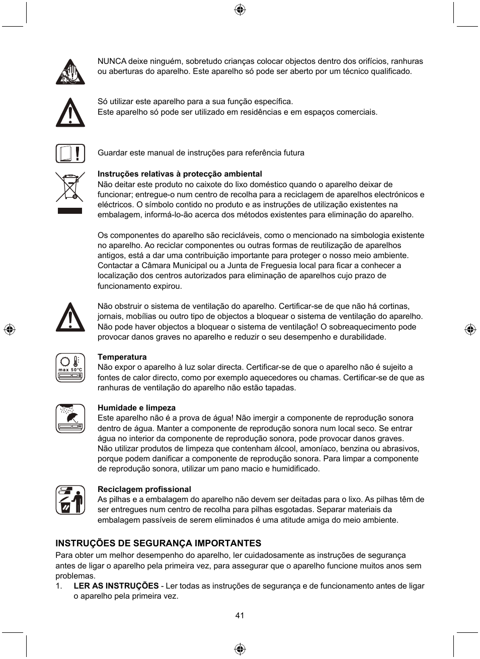 Konig Electronic Retro design AM/FM radio ivory User Manual | Page 41 / 116