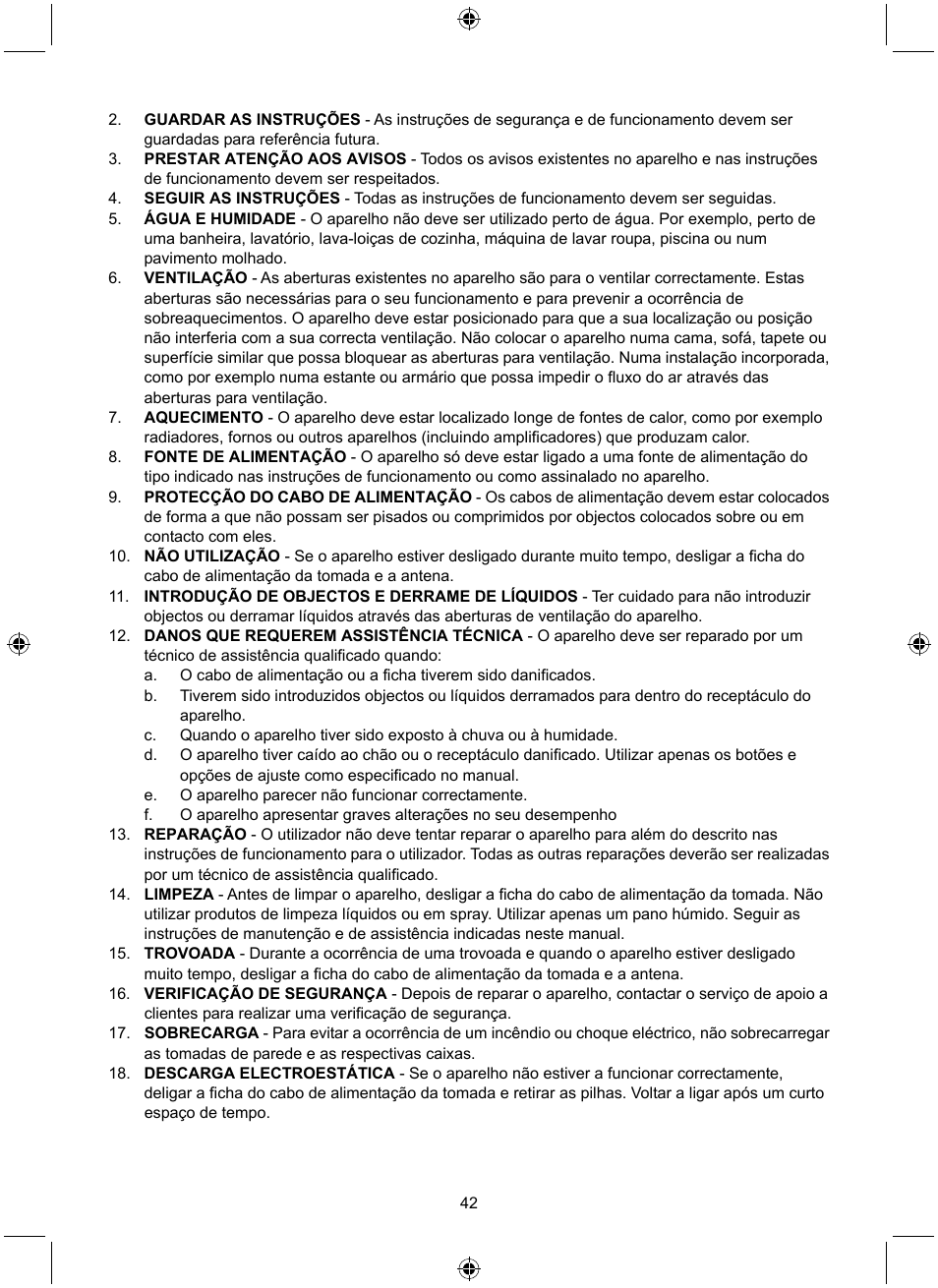 Konig Electronic Retro design AM/FM radio ivory User Manual | Page 42 / 116