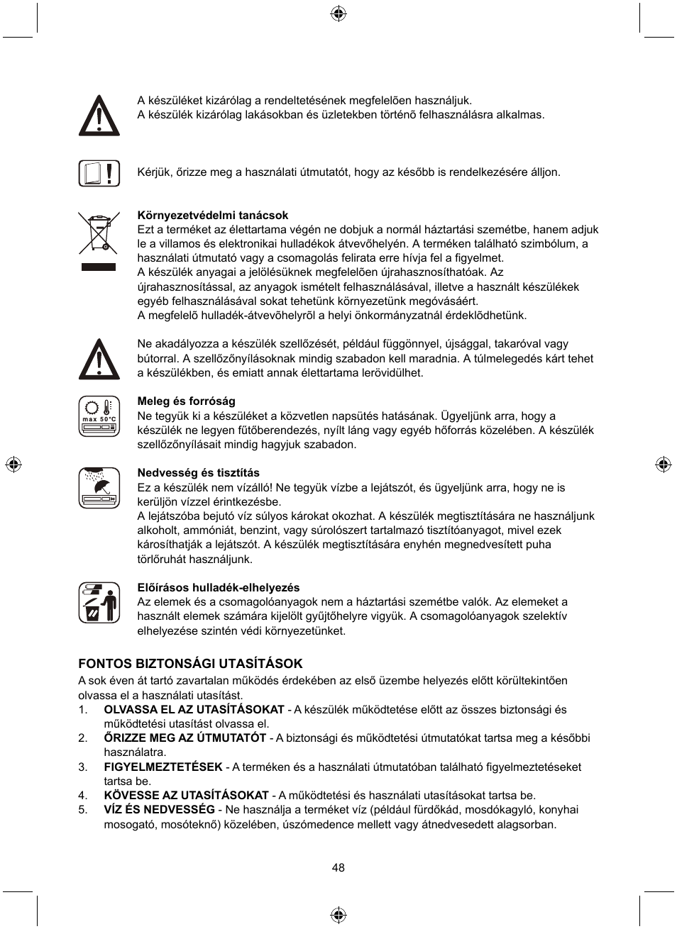 Konig Electronic Retro design AM/FM radio ivory User Manual | Page 48 / 116