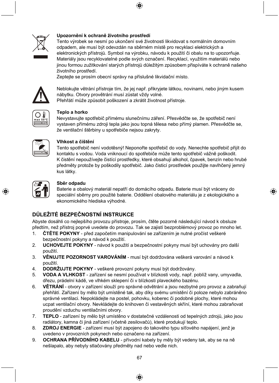 Konig Electronic Retro design AM/FM radio ivory User Manual | Page 67 / 116