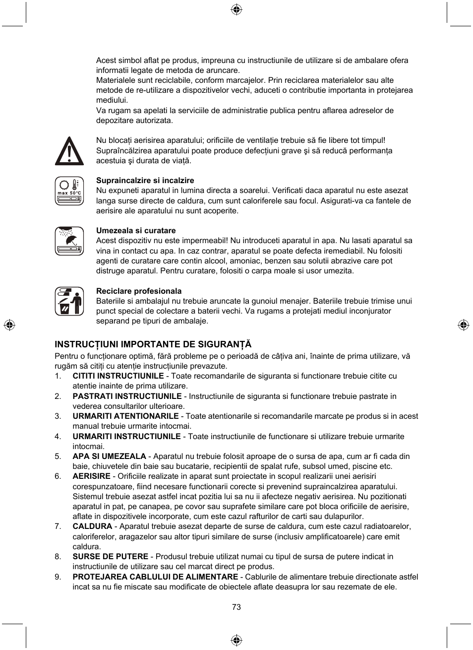 Konig Electronic Retro design AM/FM radio ivory User Manual | Page 73 / 116