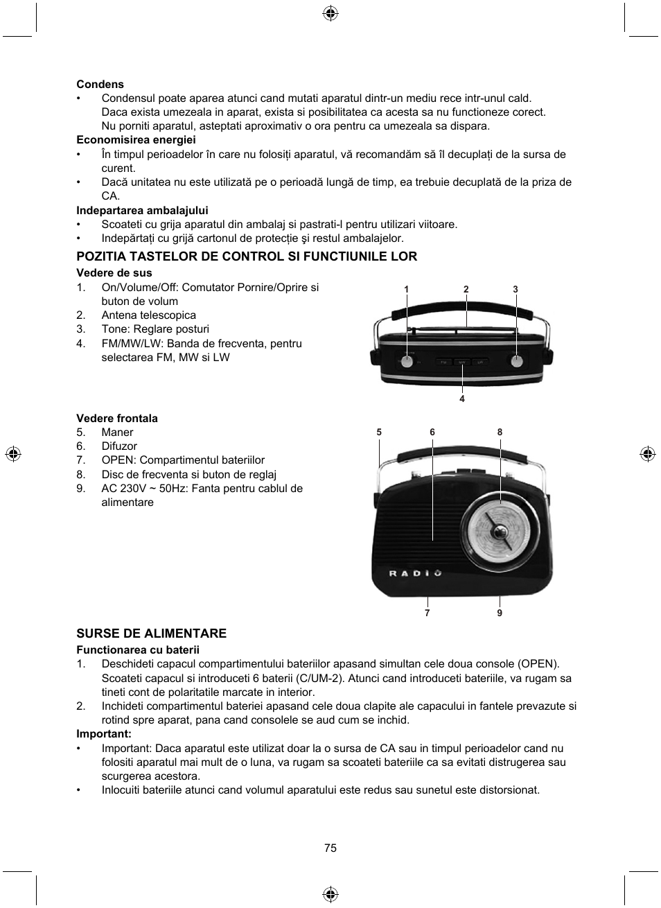 Konig Electronic Retro design AM/FM radio ivory User Manual | Page 75 / 116