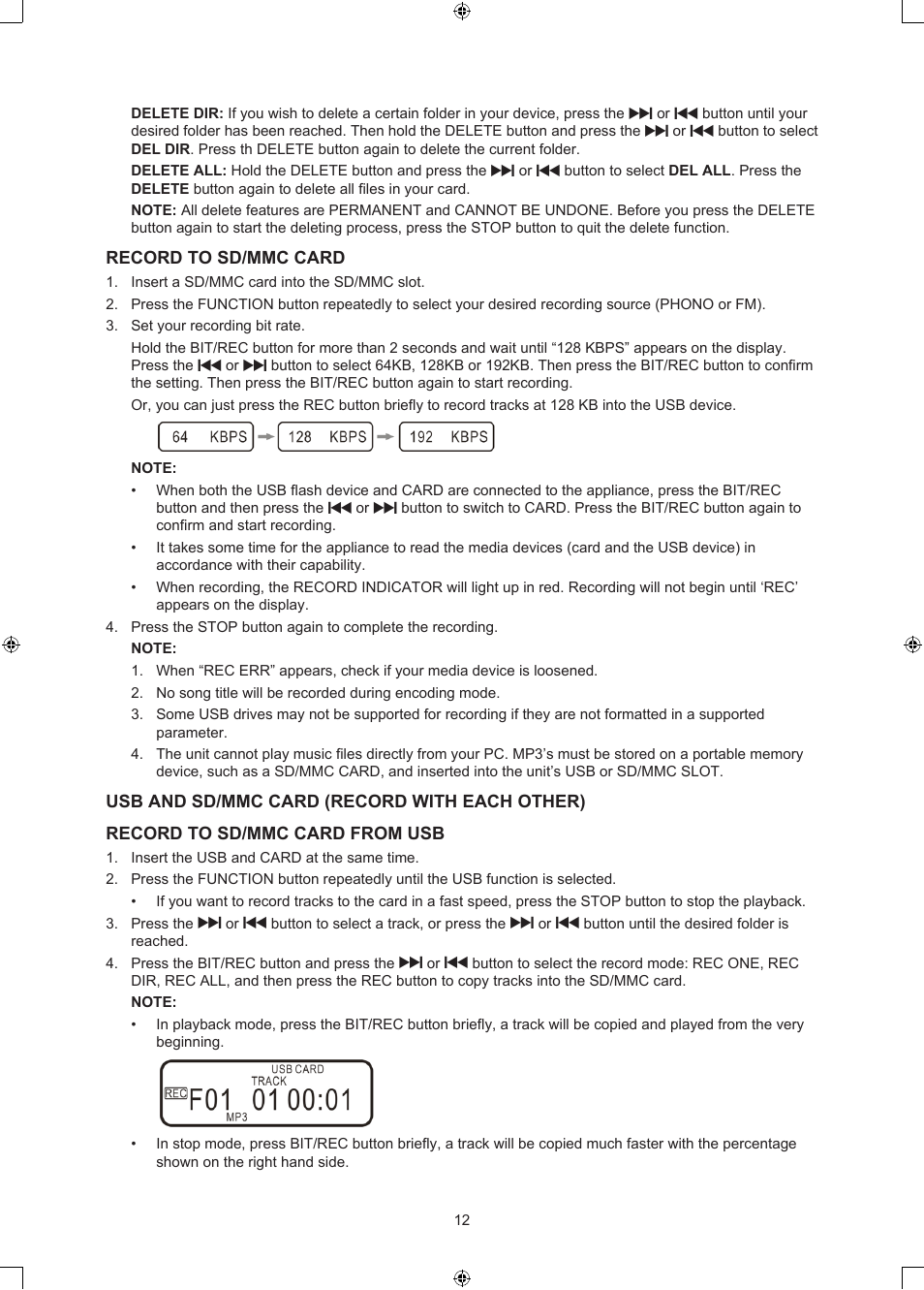 Konig Electronic USB turntable with speakers User Manual | Page 12 / 42