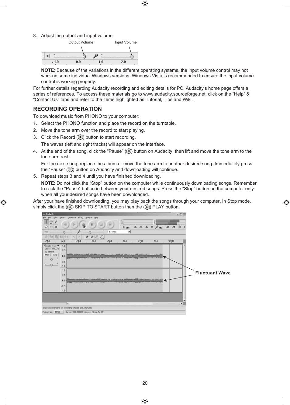 Konig Electronic USB turntable with speakers User Manual | Page 20 / 42