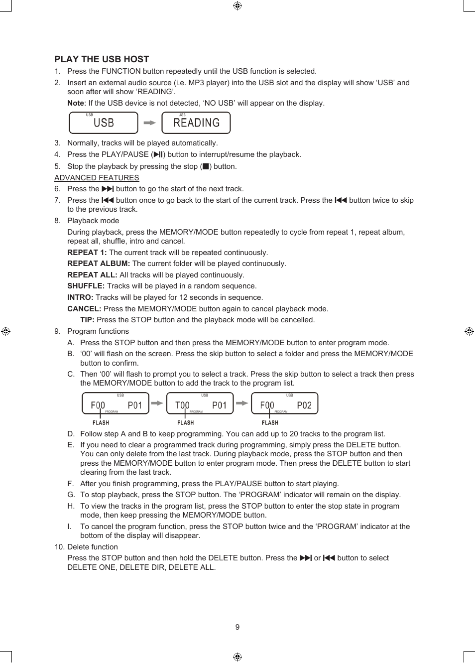 Konig Electronic USB turntable with speakers User Manual | Page 9 / 42