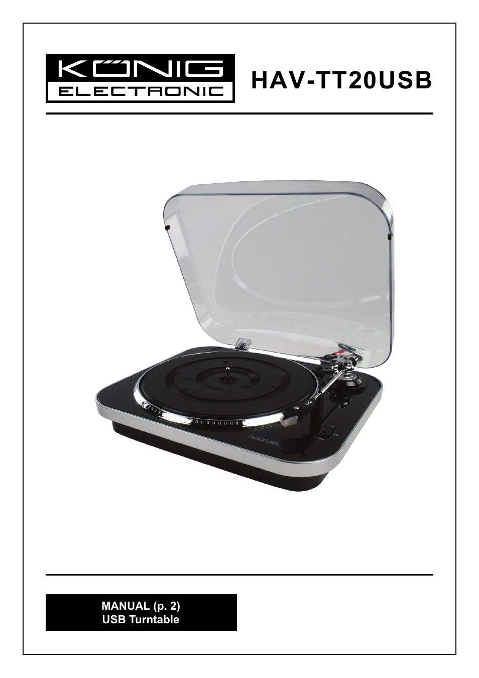 Konig Electronic USB turntable User Manual | 31 pages