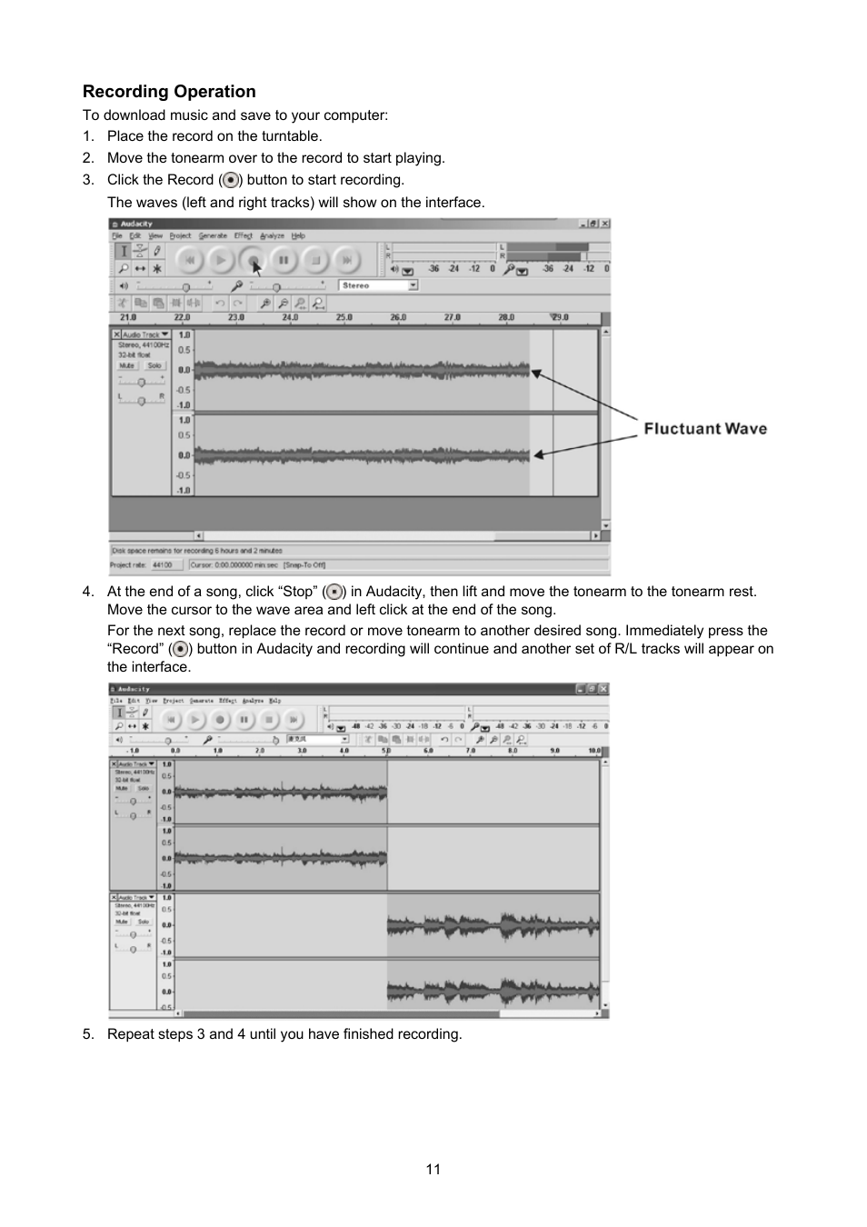 Konig Electronic USB turntable User Manual | Page 11 / 31