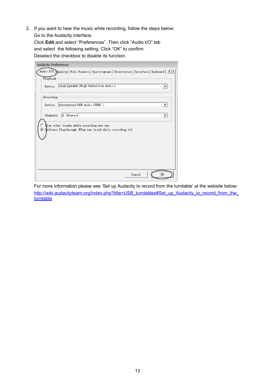 Konig Electronic USB turntable User Manual | Page 13 / 31