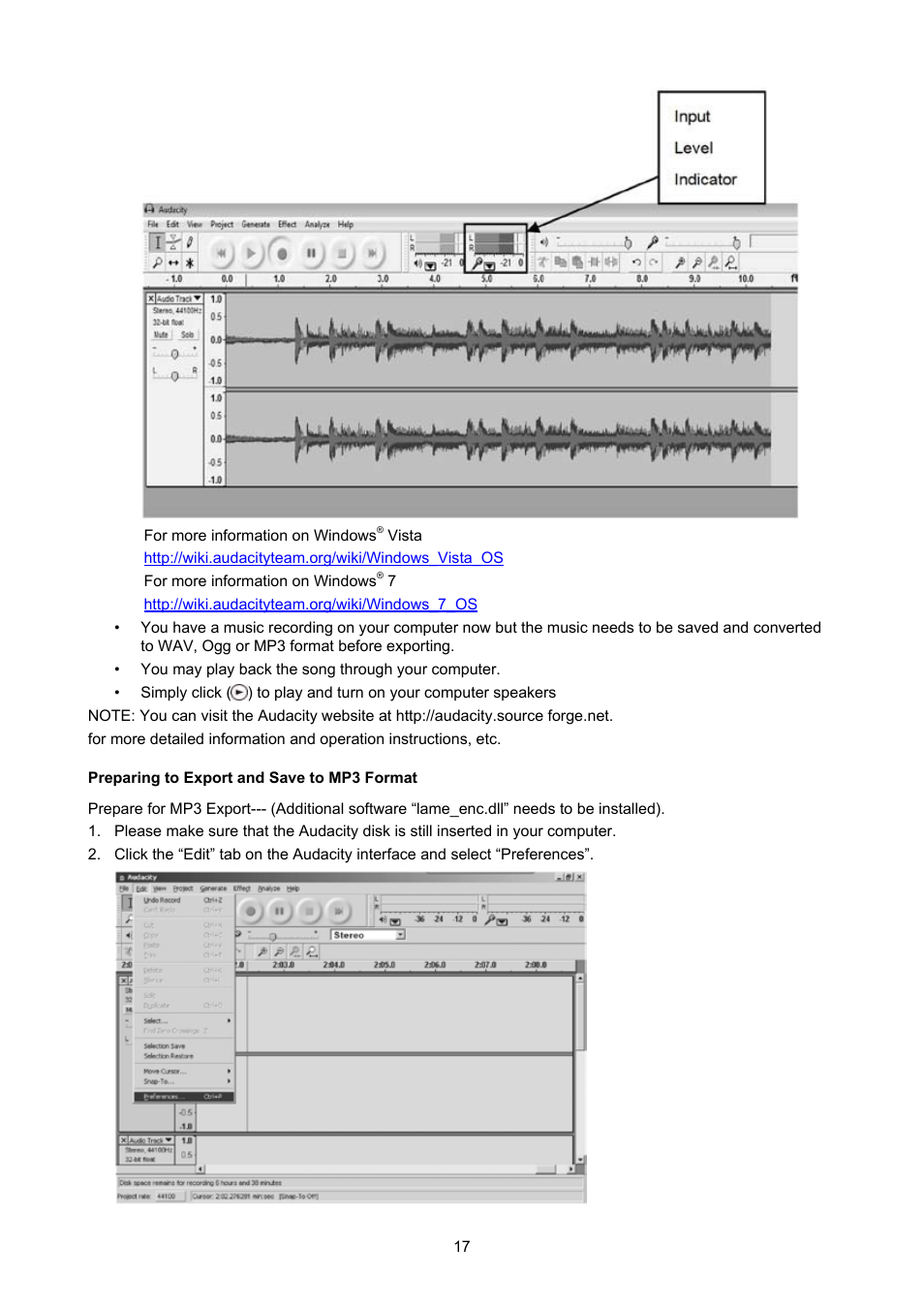 Konig Electronic USB turntable User Manual | Page 17 / 31