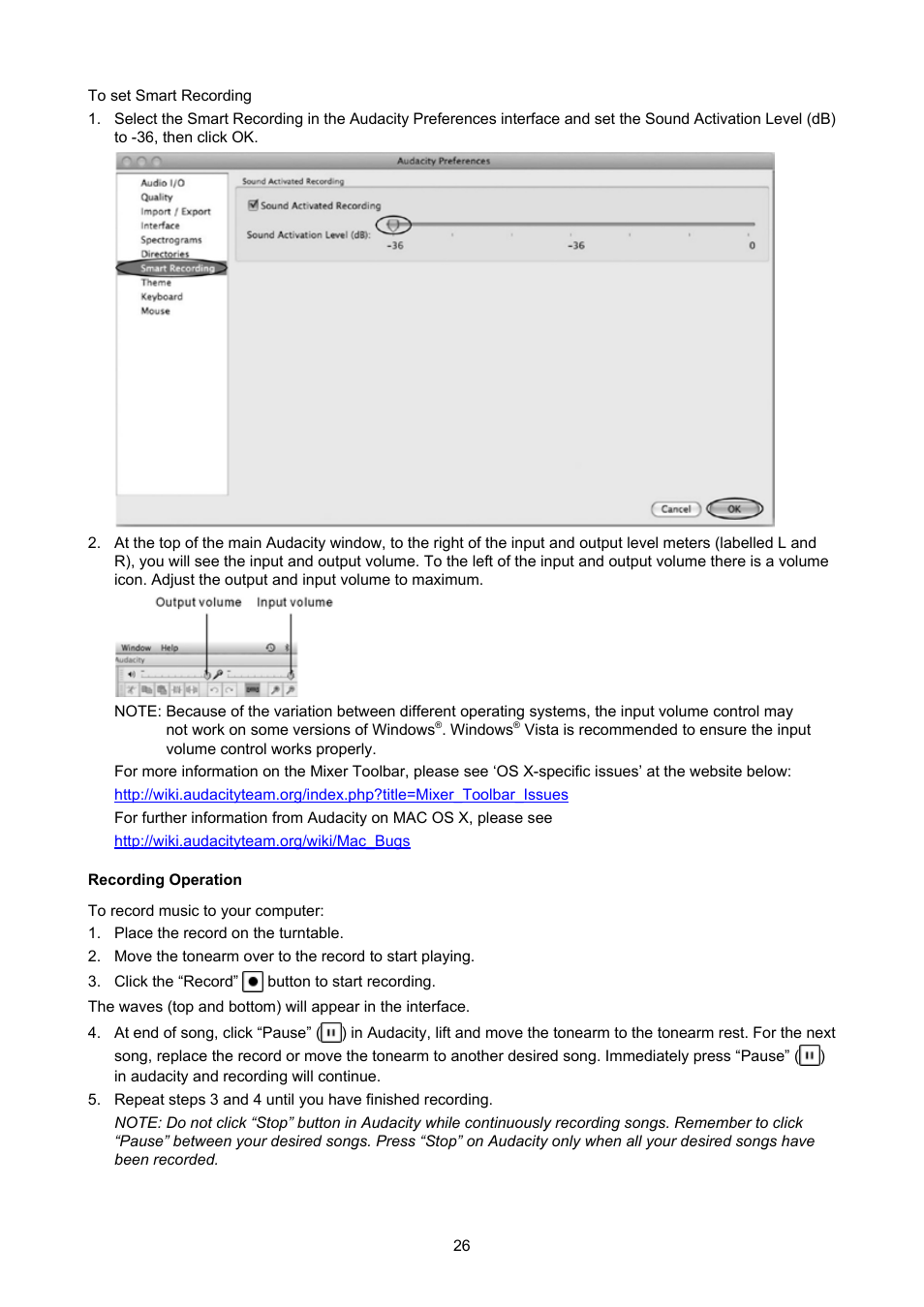 Konig Electronic USB turntable User Manual | Page 26 / 31