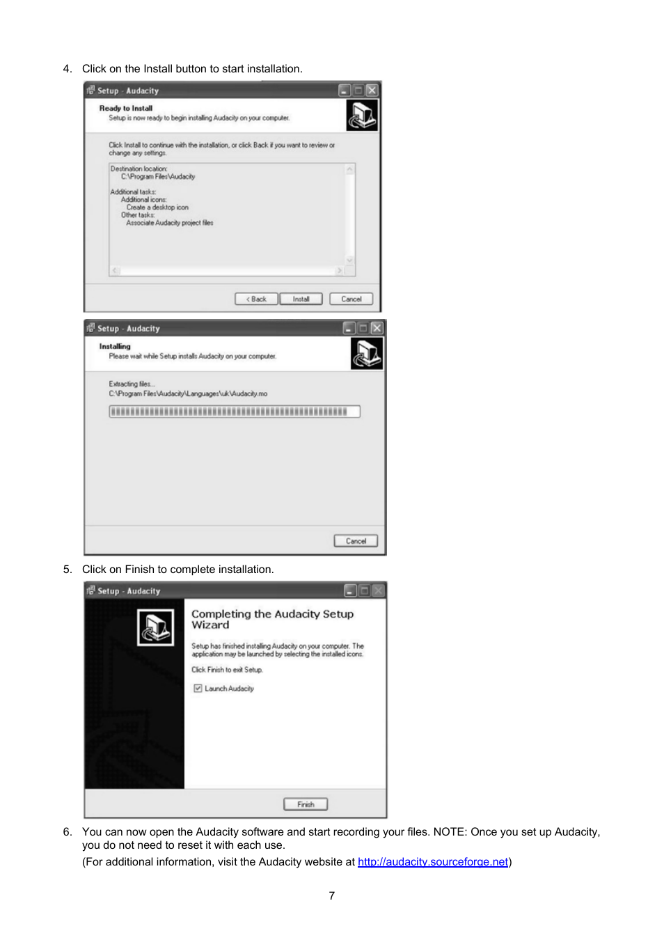 Konig Electronic USB turntable User Manual | Page 7 / 31