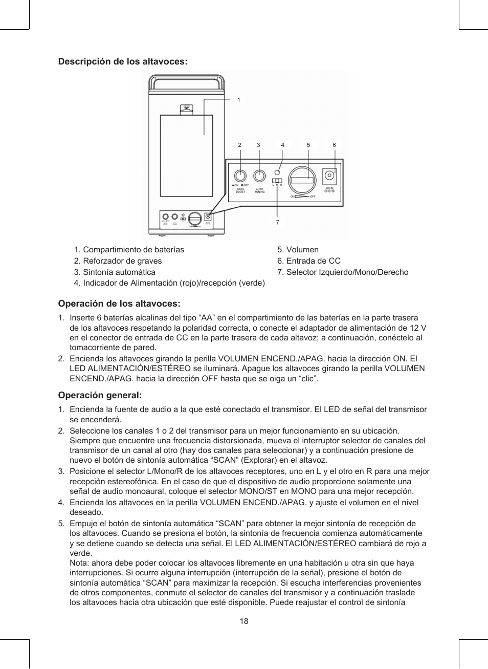 Konig Electronic Wireless RF speakers User Manual | Page 18 / 44