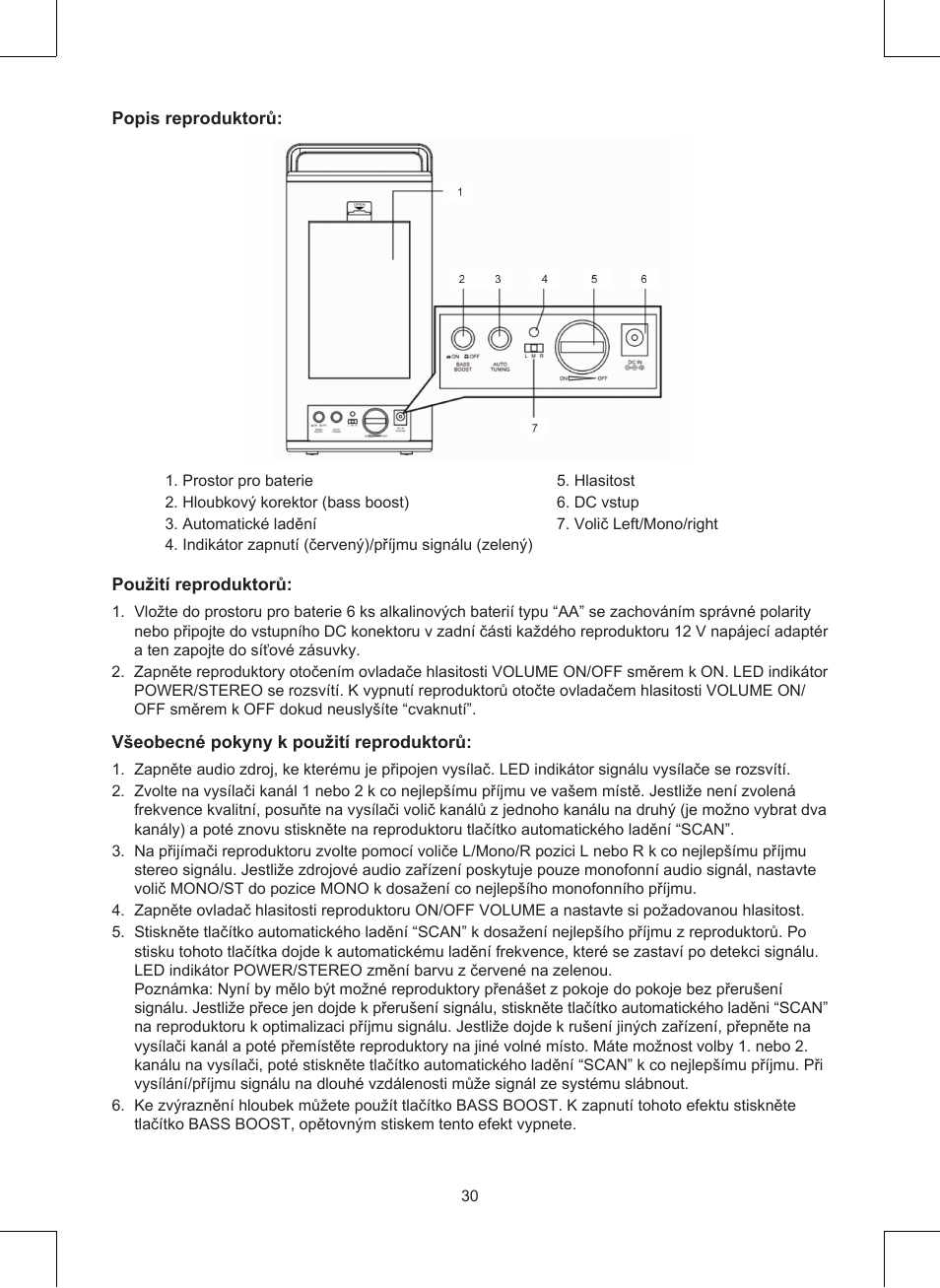Konig Electronic Wireless RF speakers User Manual | Page 30 / 44