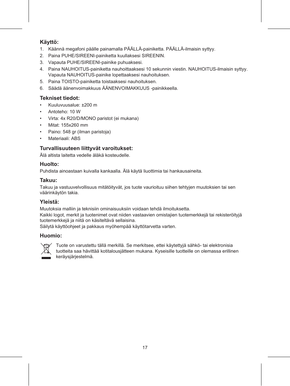 Konig Electronic Wireless RF speakers User Manual | Page 17 / 31