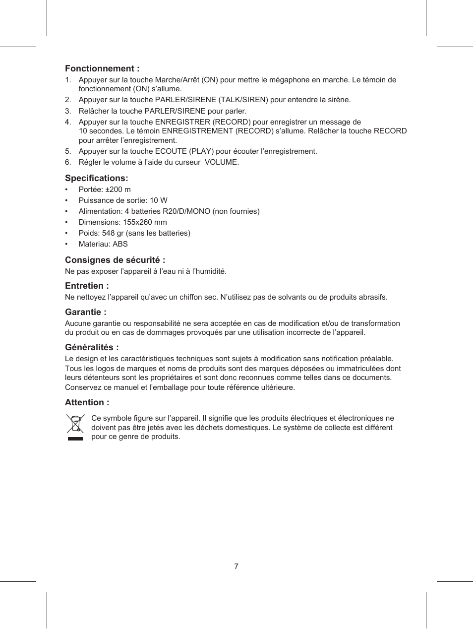 Konig Electronic Wireless RF speakers User Manual | Page 7 / 31