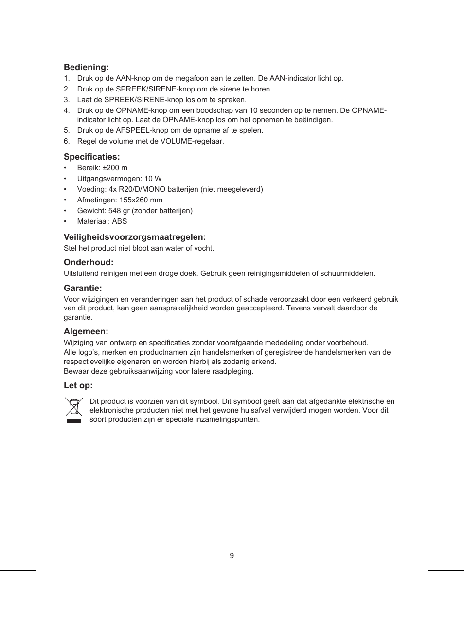 Konig Electronic Wireless RF speakers User Manual | Page 9 / 31