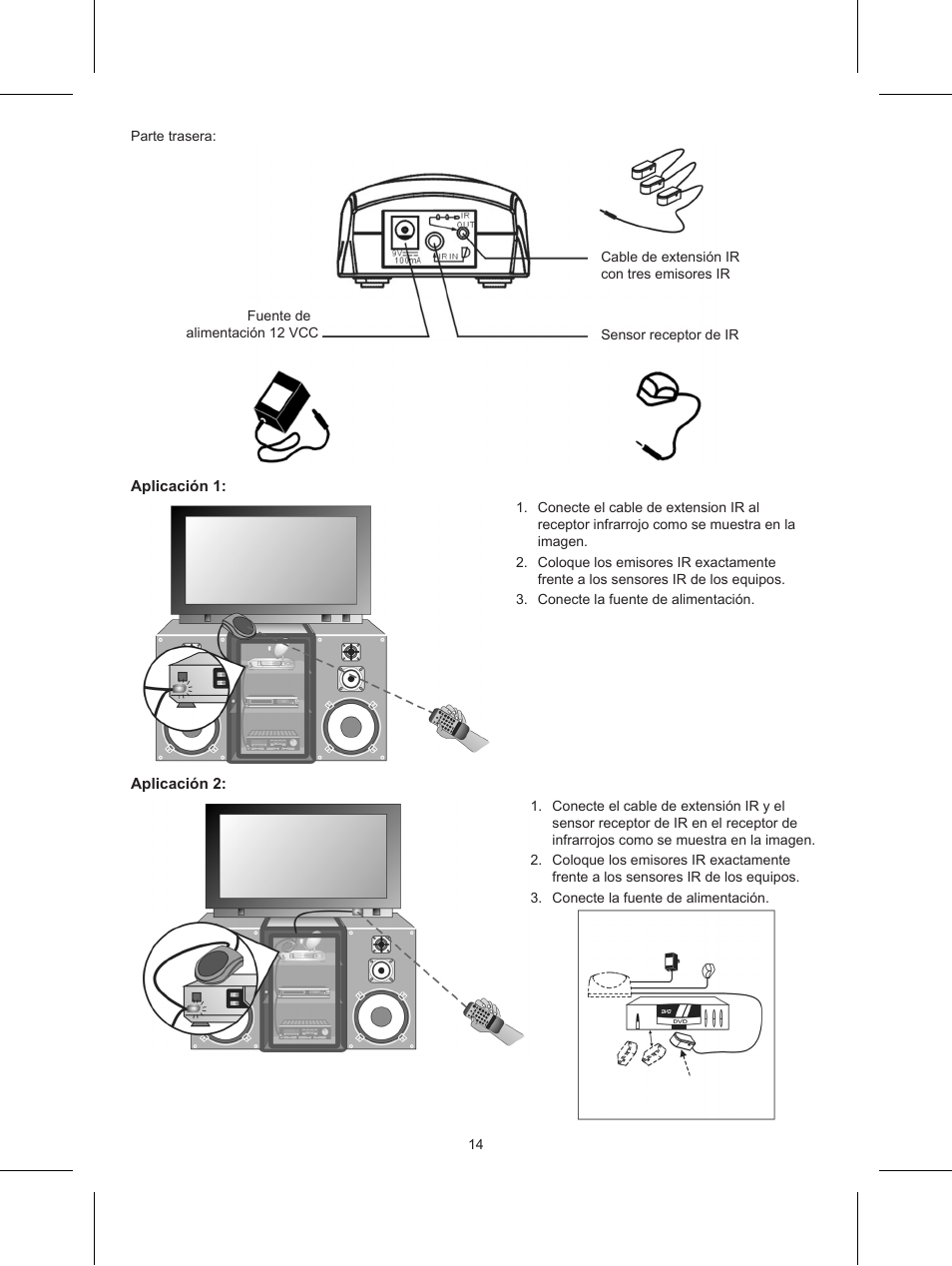 Konig Electronic IR remote control extender User Manual | Page 14 / 35