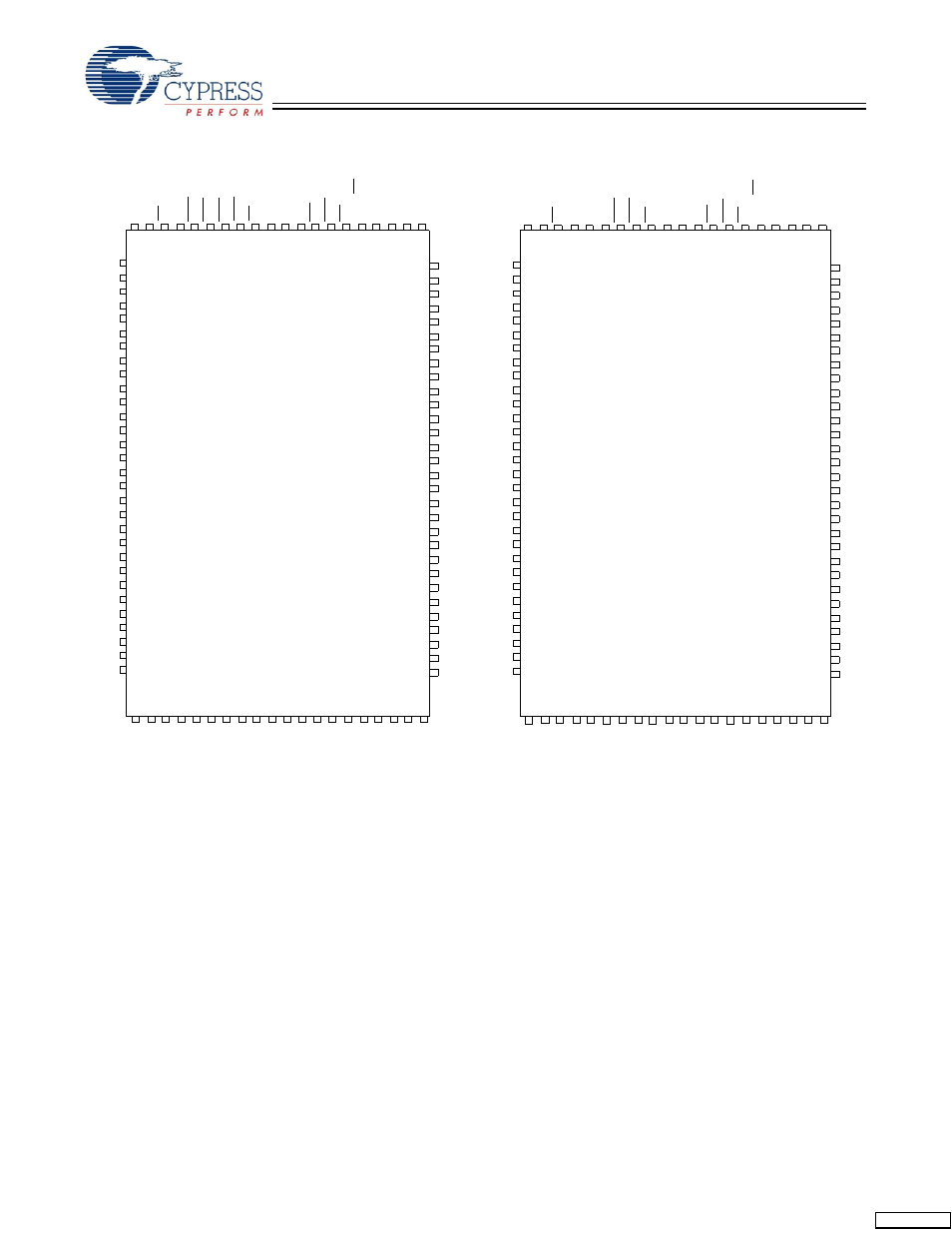 Pin configurations, Pin tqfp pinout | Cypress Perform CY7C1354C User Manual | Page 3 / 28