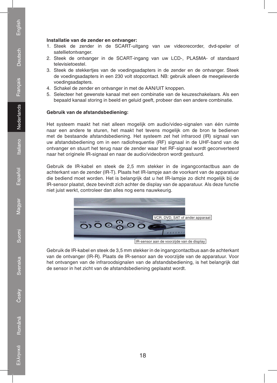 Konig Electronic 5.8 GHz wireless SCART set User Manual | Page 18 / 64
